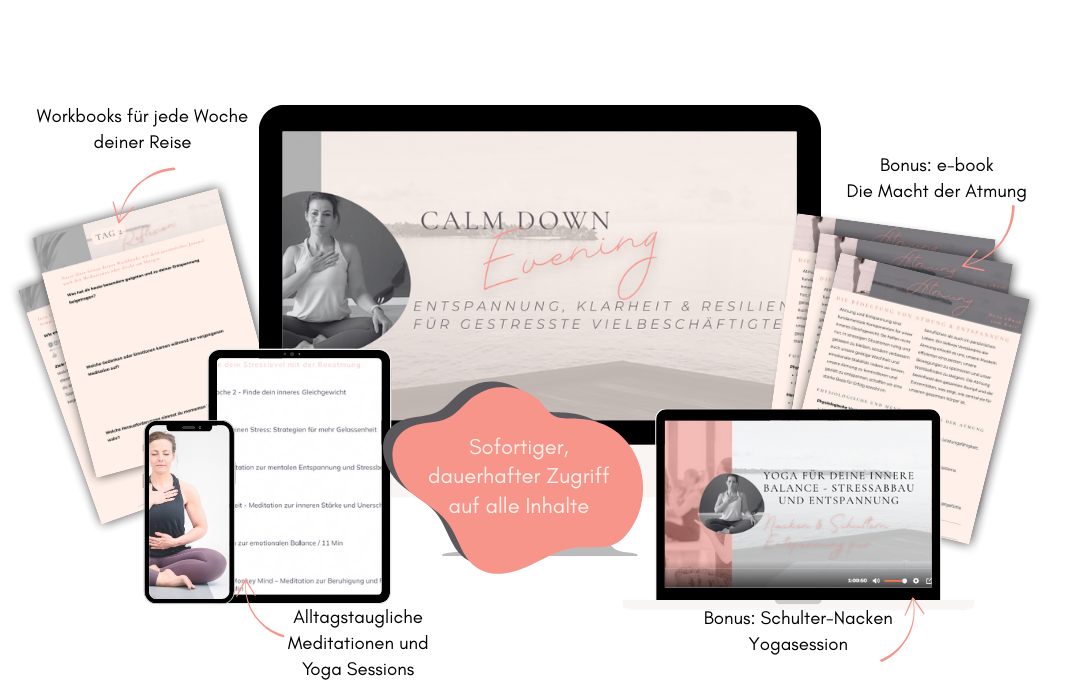 Mockup Calm Down Evening (1) Yoga Workshop Entspannung